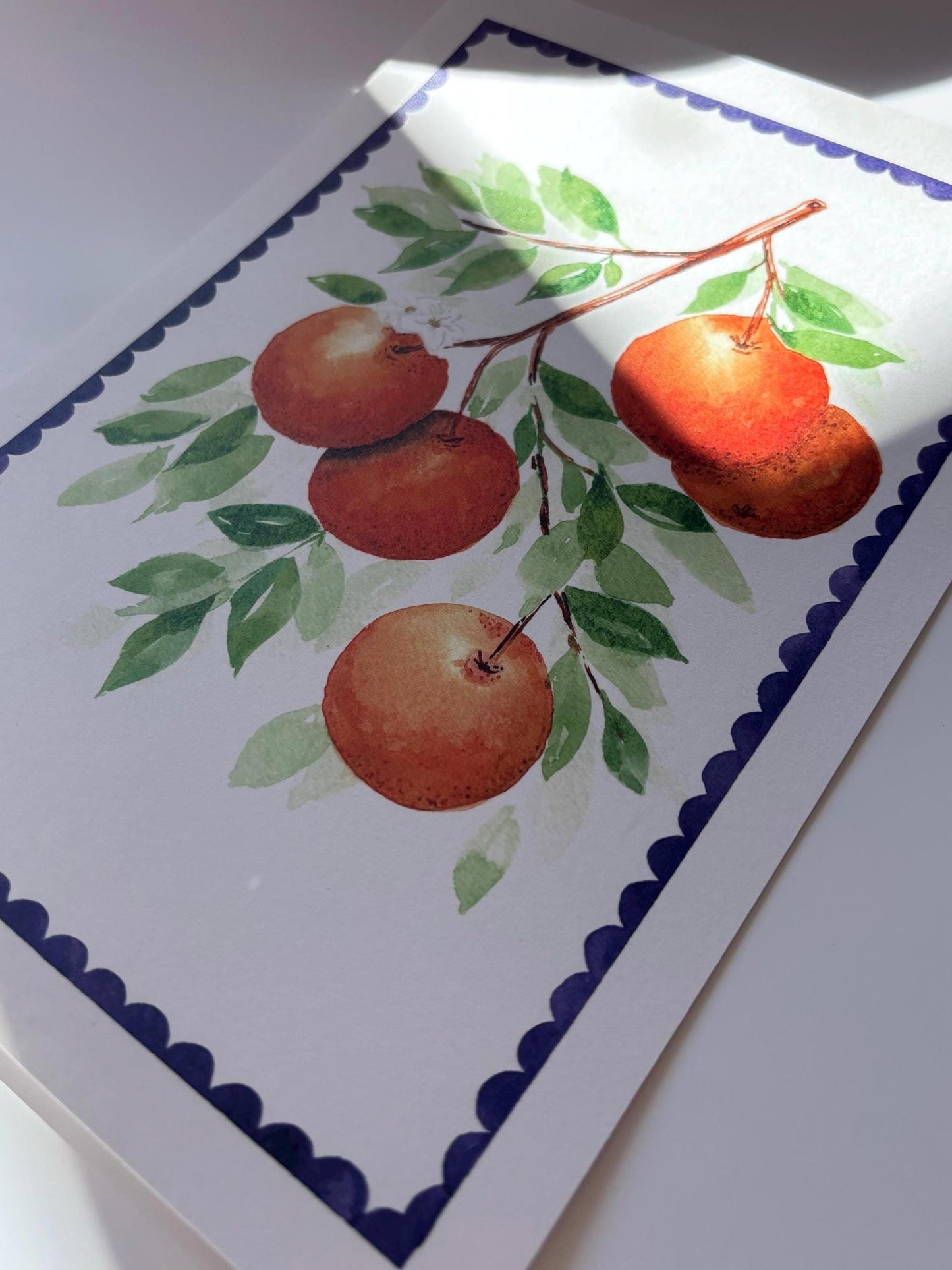 Lemon Watercolour Painting Wall Art - A4 or A5