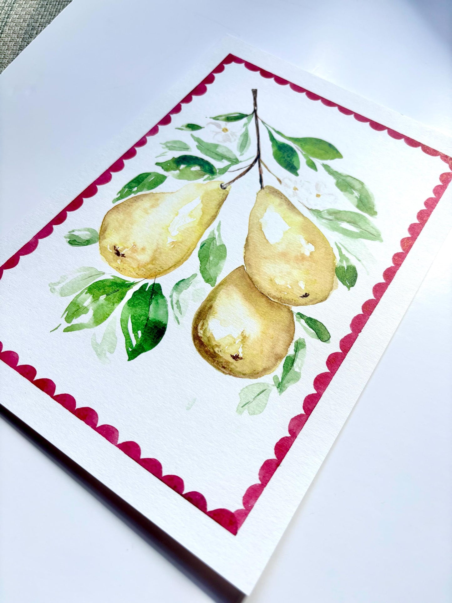 Lemon Watercolour Painting Wall Art - A4 or A5